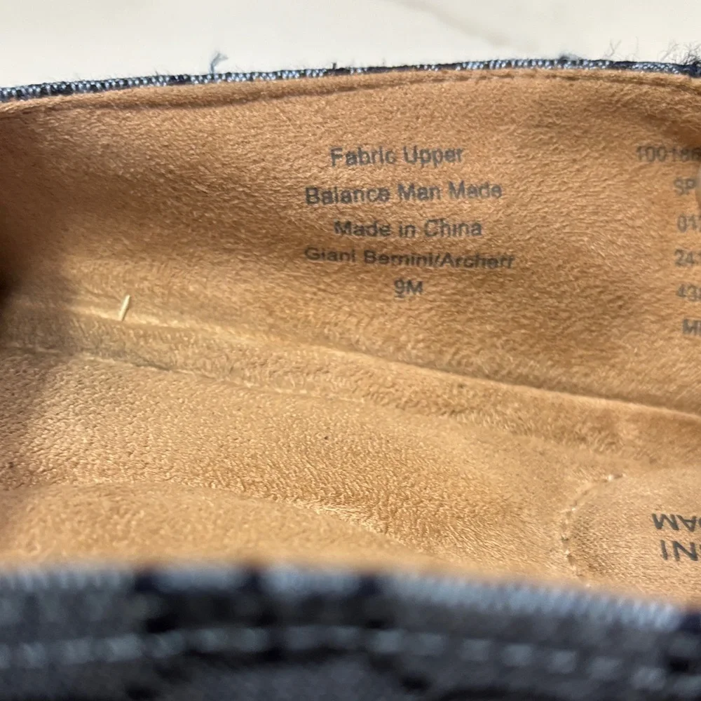 Giani Bernini Blue Logo Espadrille Flats